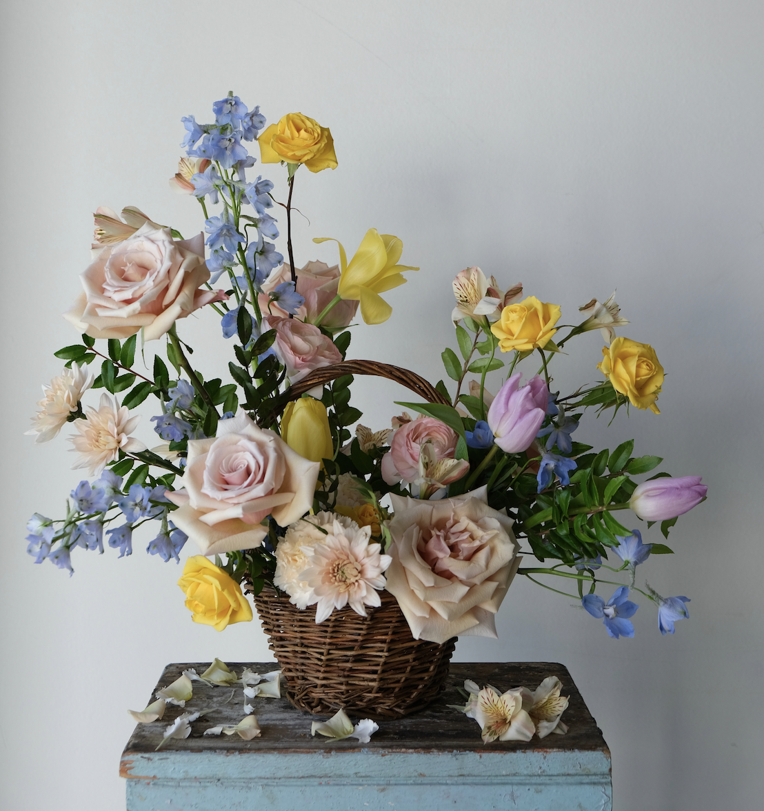 Spring Basket of Blooms & Botanicals