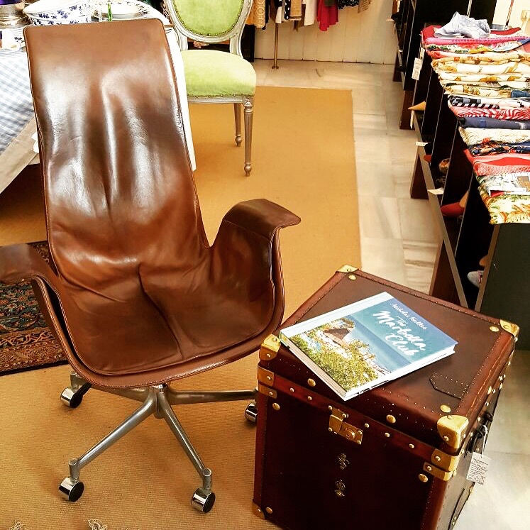 1960s Leather Tulip Chair from Fabricius & kastholm