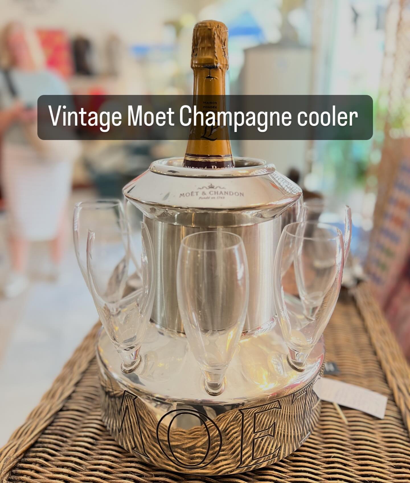 Rotating Moet Chandon cooler just arrived