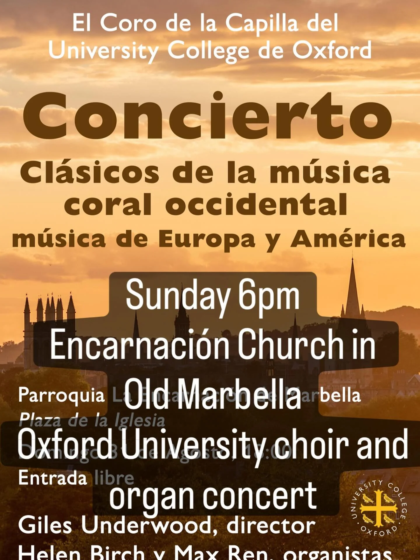 Free Choir Concert 6pmSunday night
