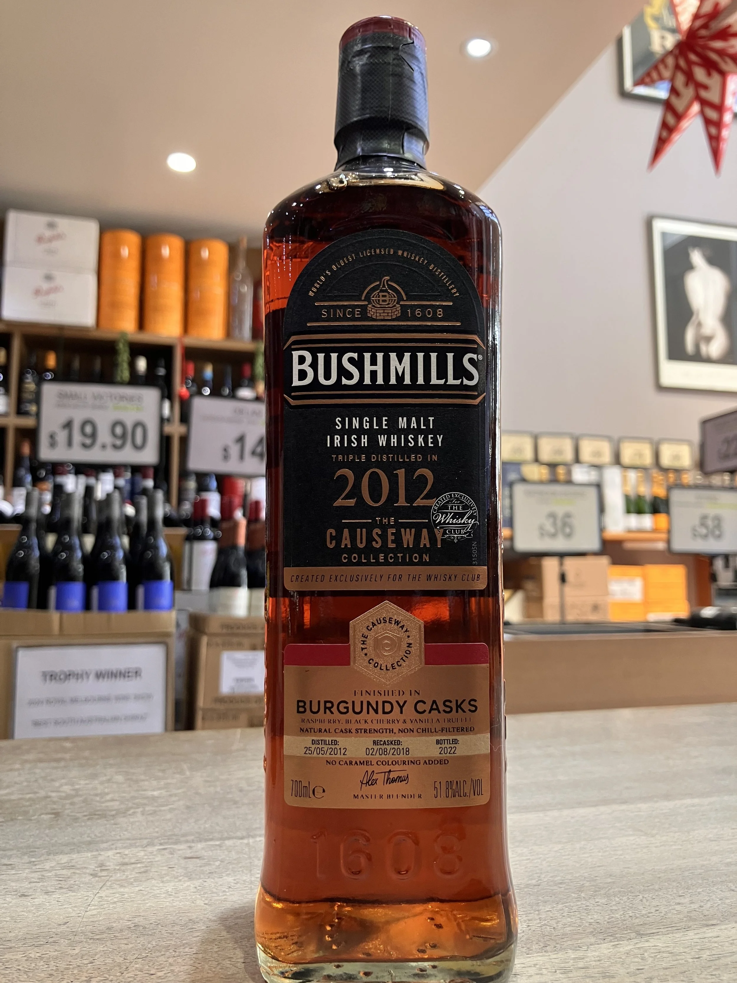Bushmills 2012 Causeway Collection Burgundy Cask