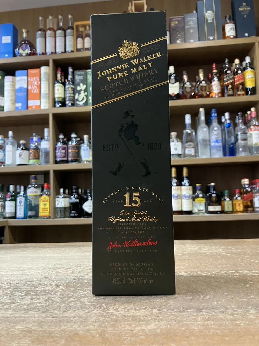 Johnnie Walker 15 Year Old Pure Malt Scotch Whisky — Como Wine