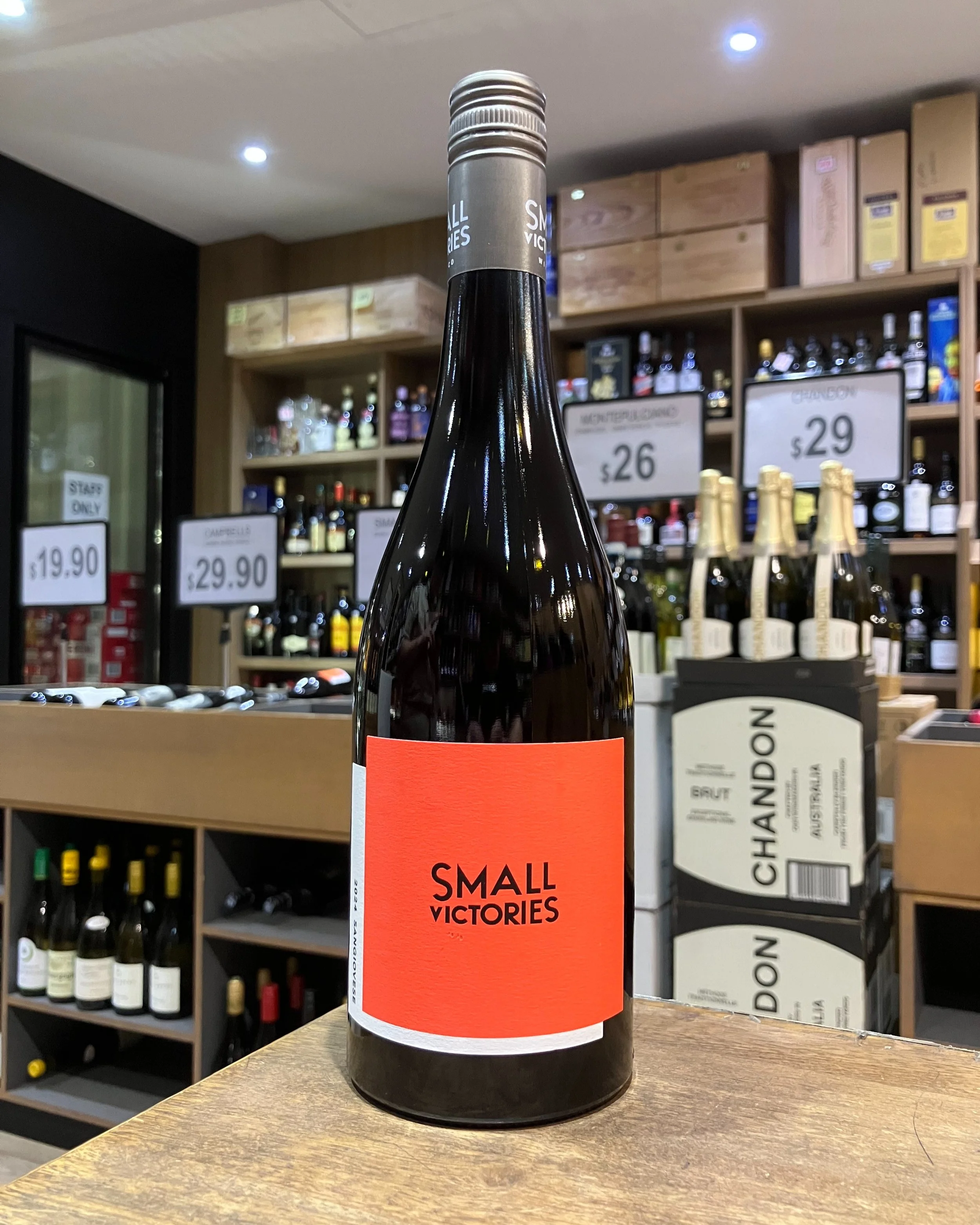 SUPER SPECIAL!
Small Victories Sangiovese, only $16.90 for a limited time, usually $25.
Lovely vibrant fruits with cherry standing at the forefront with a creamy edge to it and some baking spices and a light savoury touch to back it up.

#southyarra 