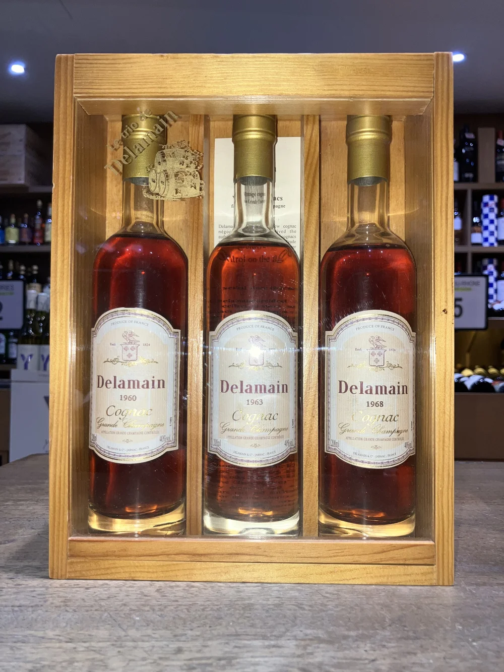 Le Trio De Delemain Vintage Cognac Gift Set - 1960, 1963, 1968