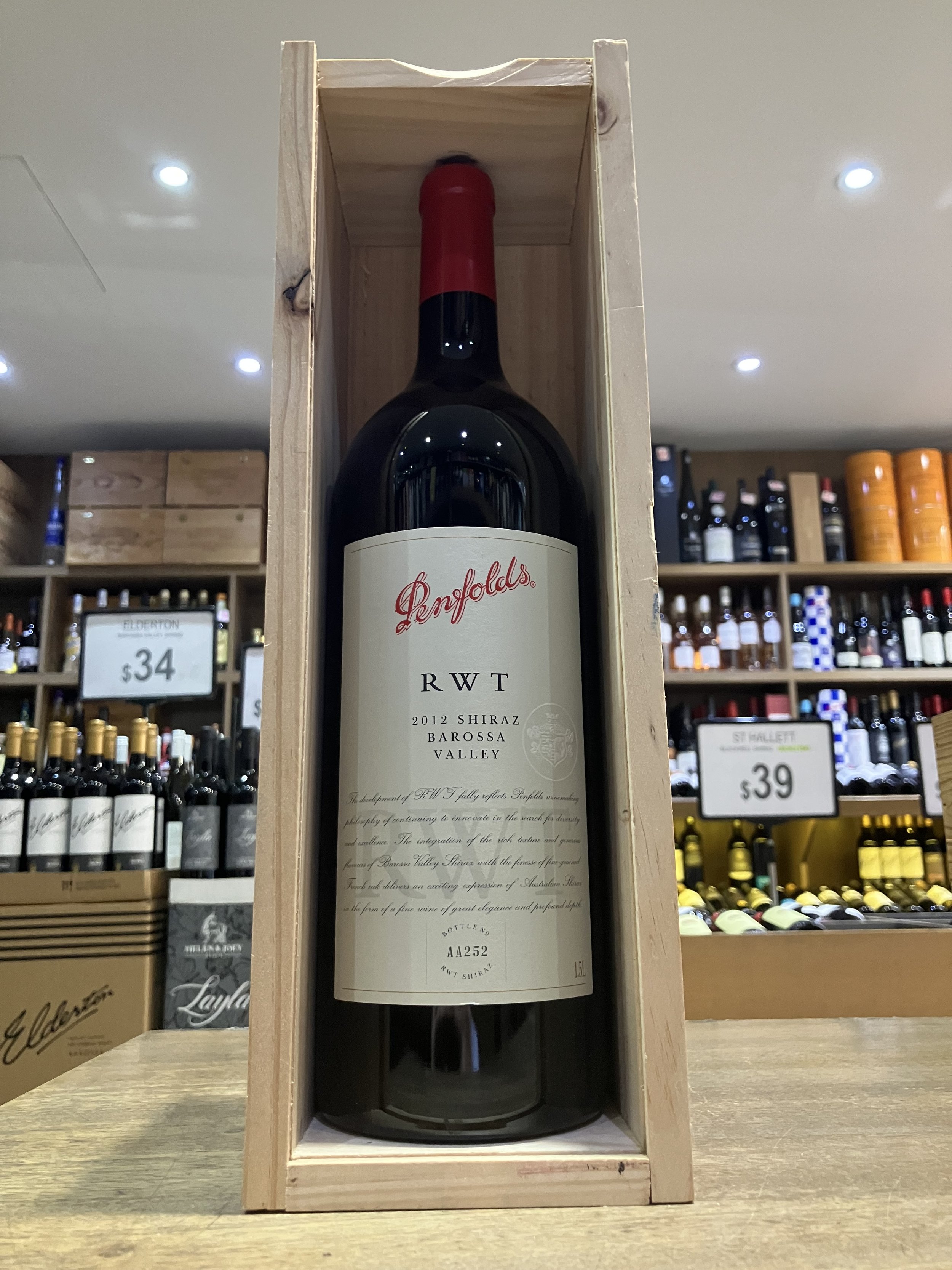 Penfolds RWT Shiraz 2014 Magnum