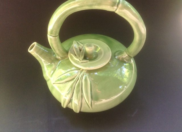 Celedon Bamboo Teapot