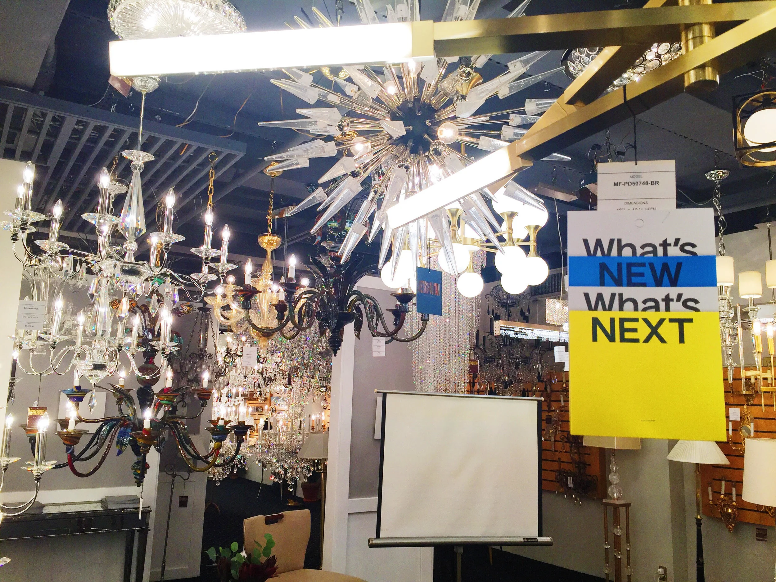 Beautiful lighting at What's New What's Next. 