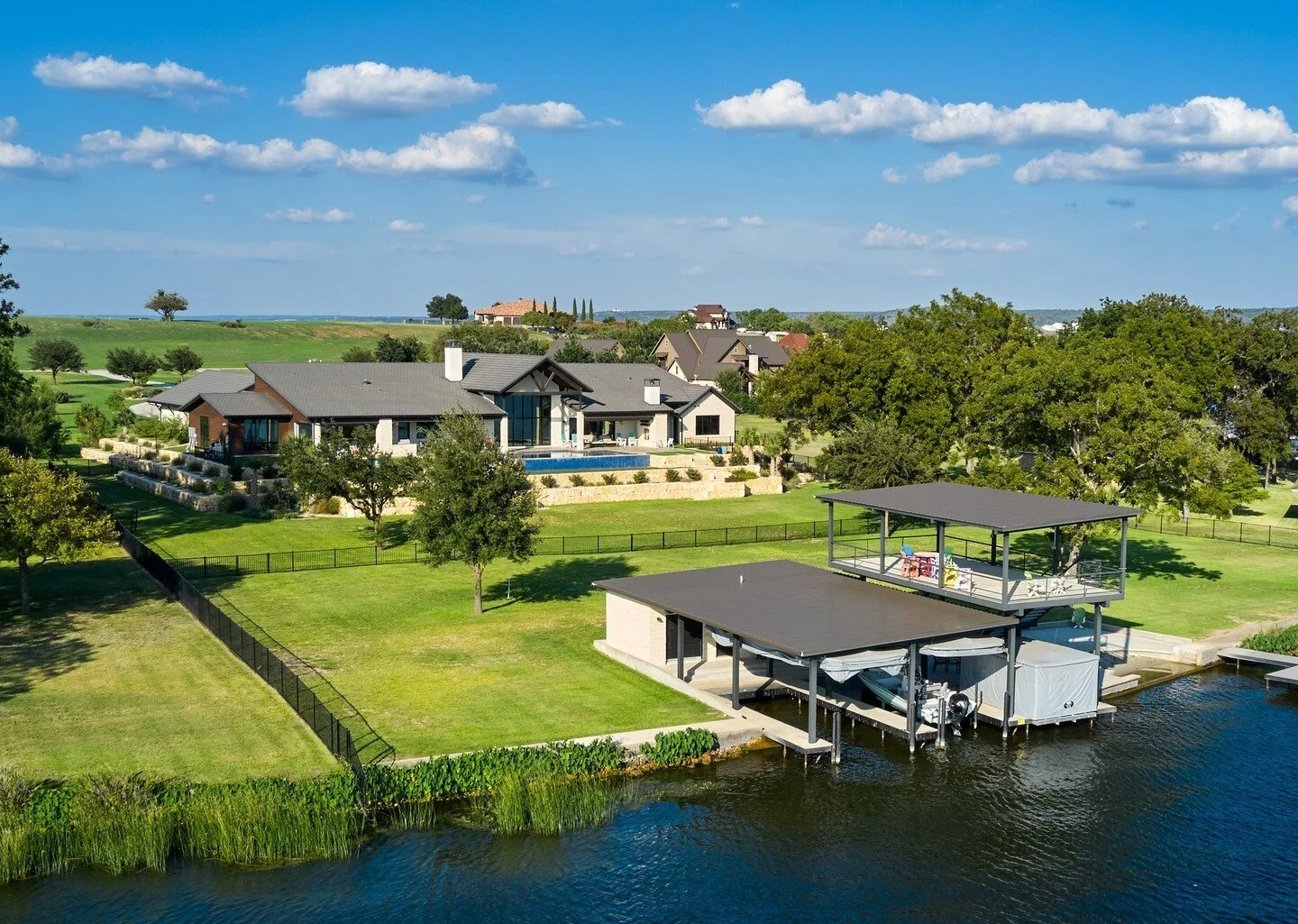 Our Kingsland lake house is the perfect getaway for family and friends. ⁠
.⁠
.⁠
.⁠
#lakehouse #pool #familyvacation #friendsandfamily #summerfun #relaxation #vacationhome #homebuilder&quot;