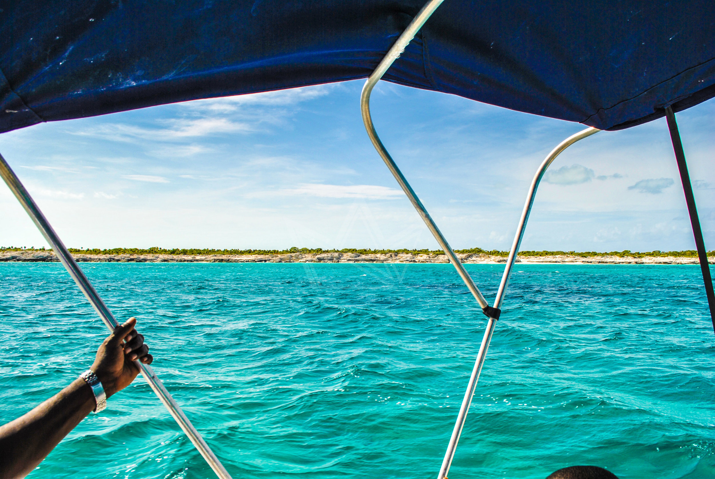 View of Long Cay from Water