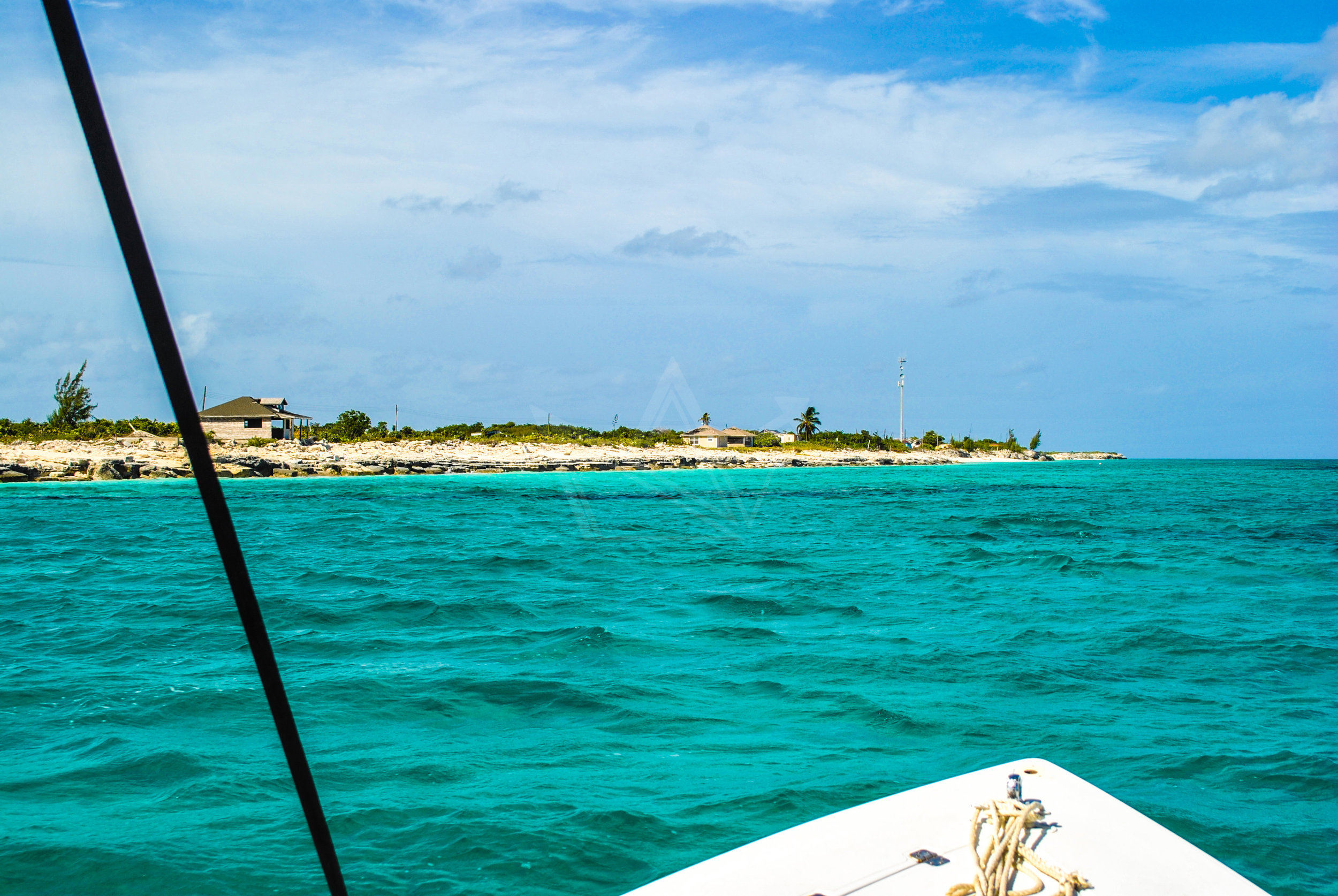 View of Long Cay from Water