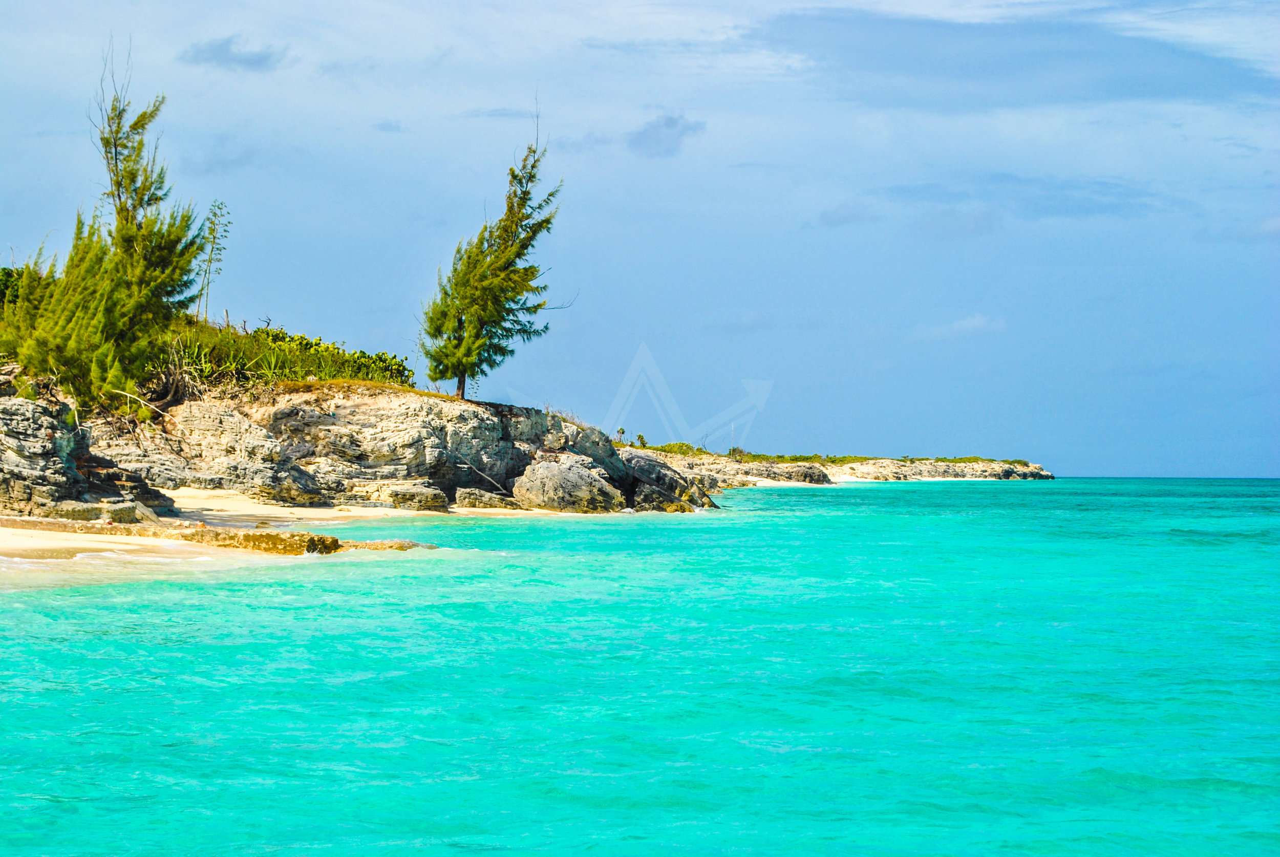 View of Long Cay from Water
