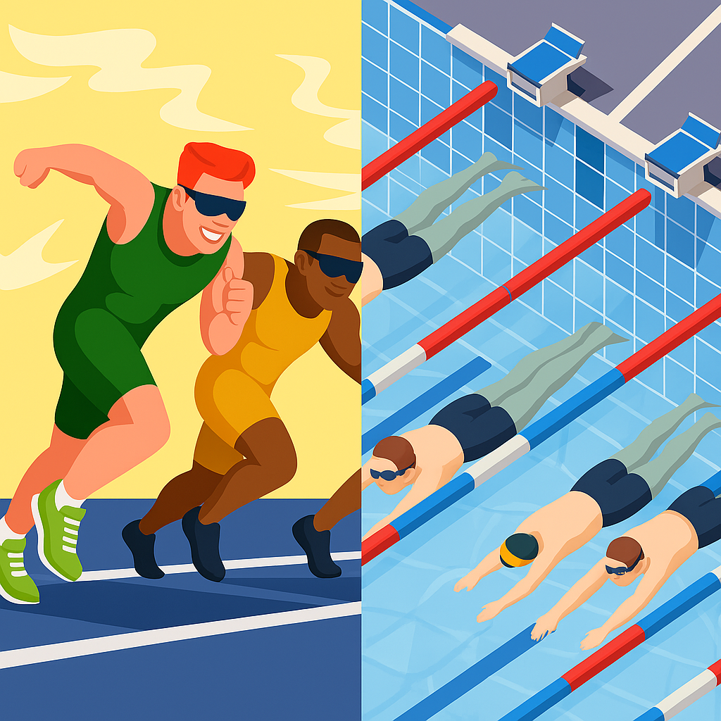 Course à pied vs natation : duel d’endurance pour un cœur en forme