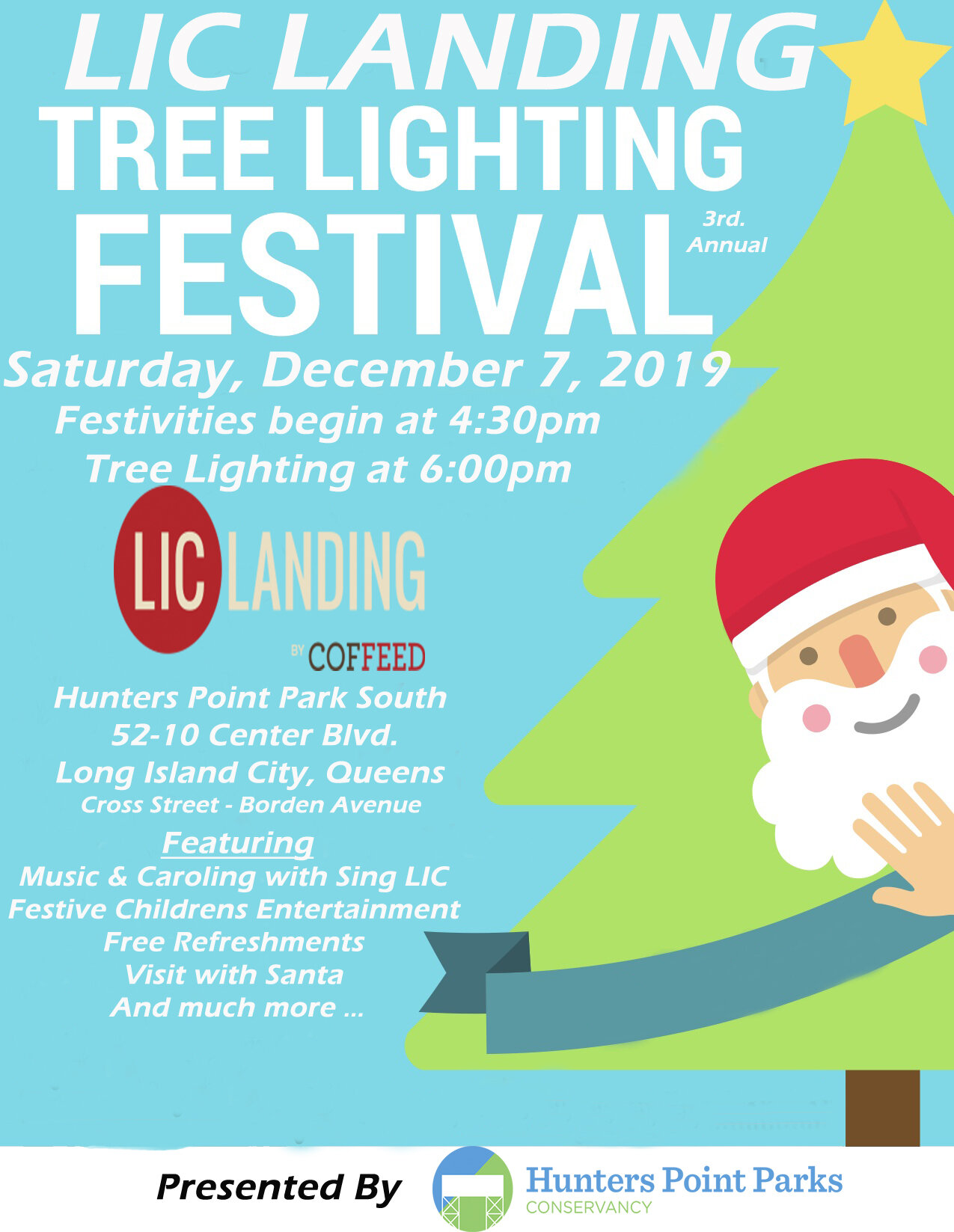LIC Landing Tree Lighting Festival — Hunters Point Parks Conservancy