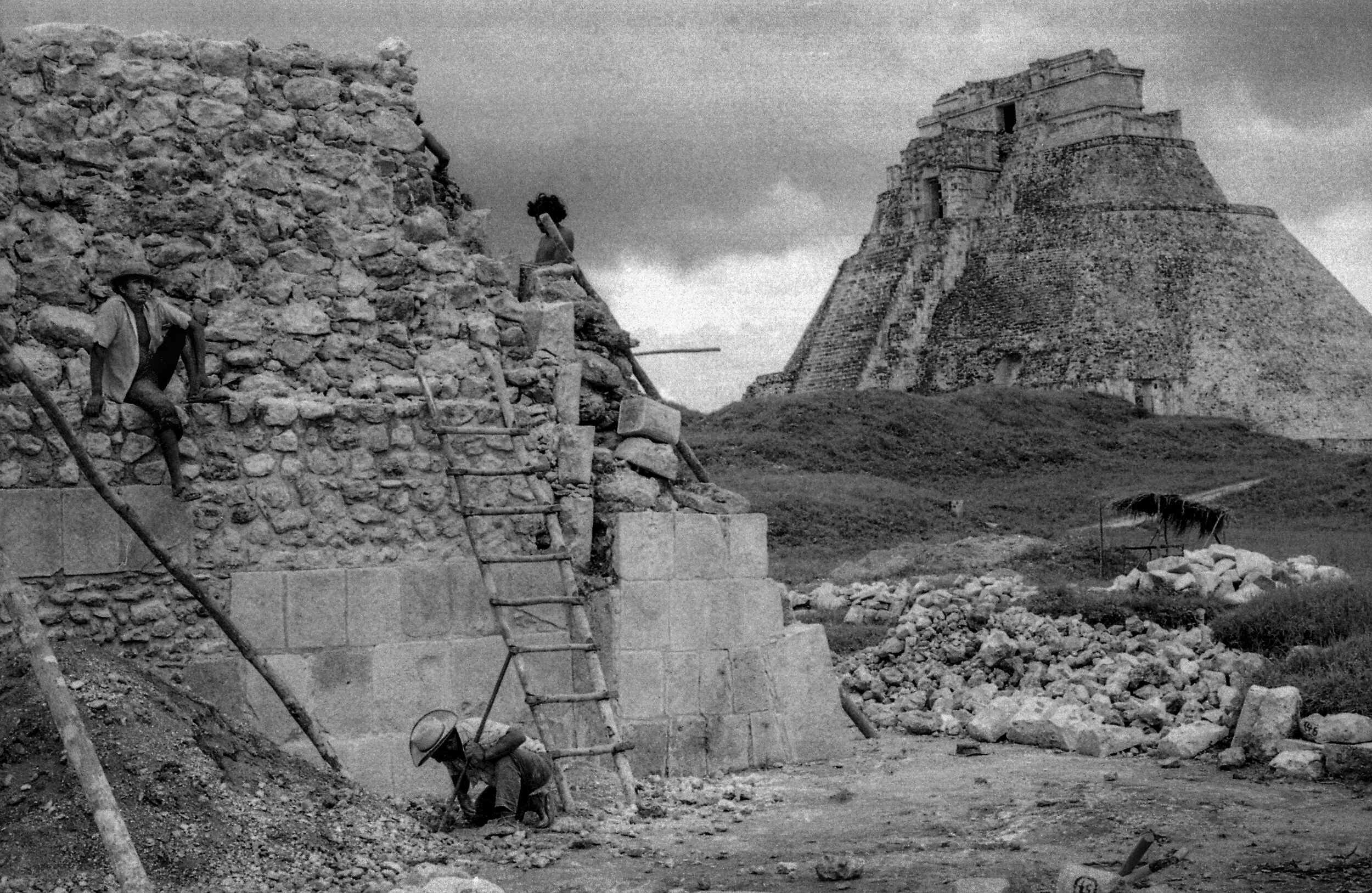 Maya ruins of Uxmal, Yucatan, Mexico, 1977