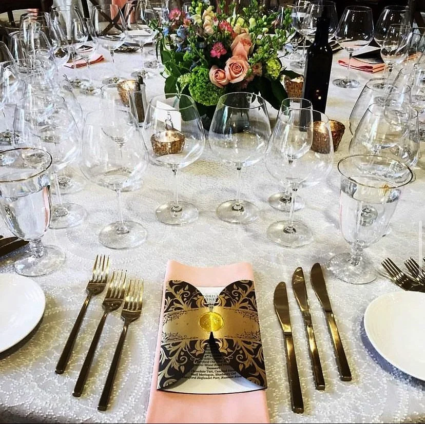 I almost always place the dessert utensil and coffee utensil at the top of the plate when I work on a place setting. It wasn&rsquo;t until semi-recently where I found that when you drop dessert, you can actually place the dessert utensil with it, sam