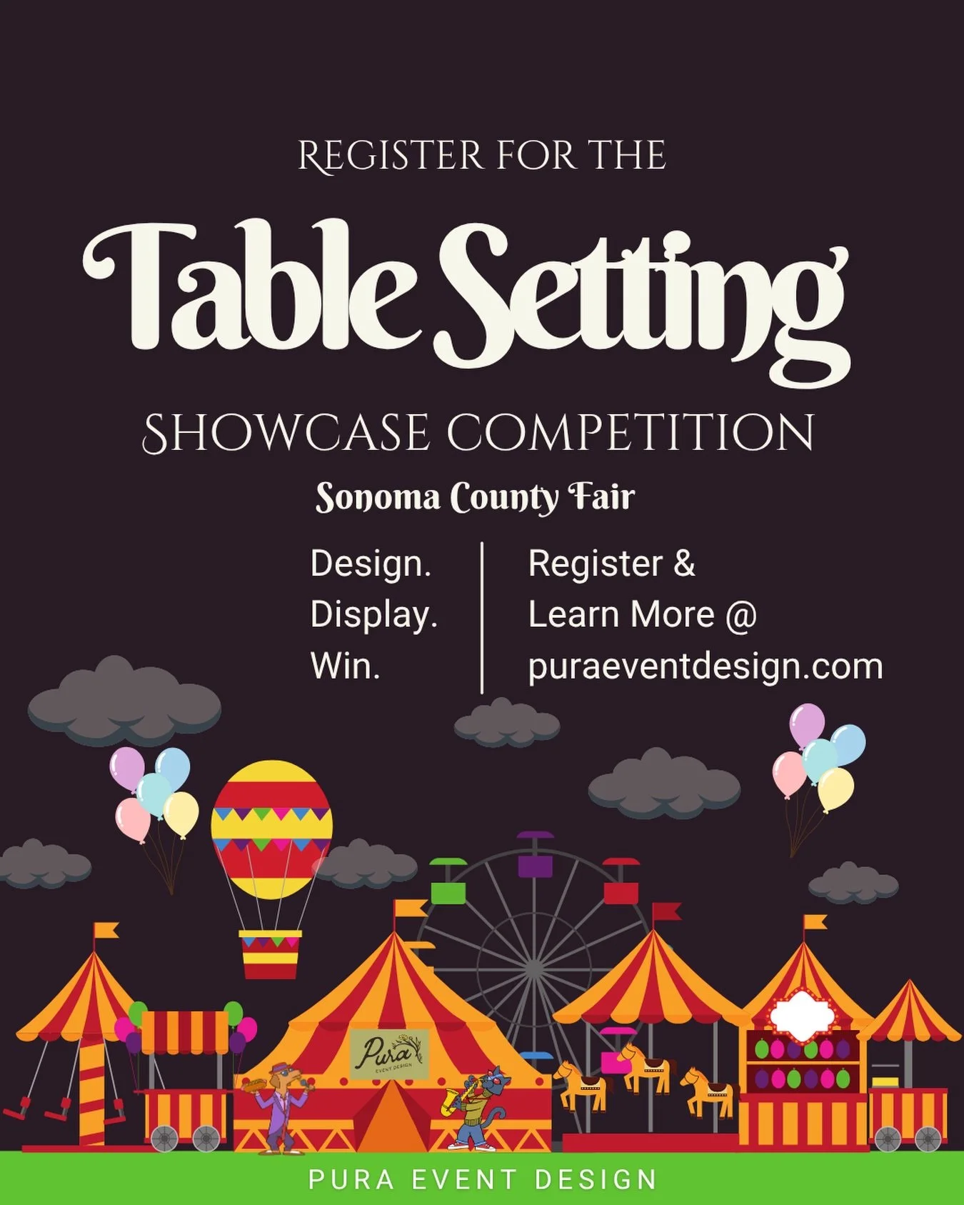 Only a few spots left! ✨

🏆 Adult Division:
$250 cash + ribbon + award
✨ 3 awards total

🏆 Youth Division:
$100 cash + ribbon + award
✨ 3 awards total

The Table Setting Showcase is a judged competition celebrating creativity, design, and storytell
