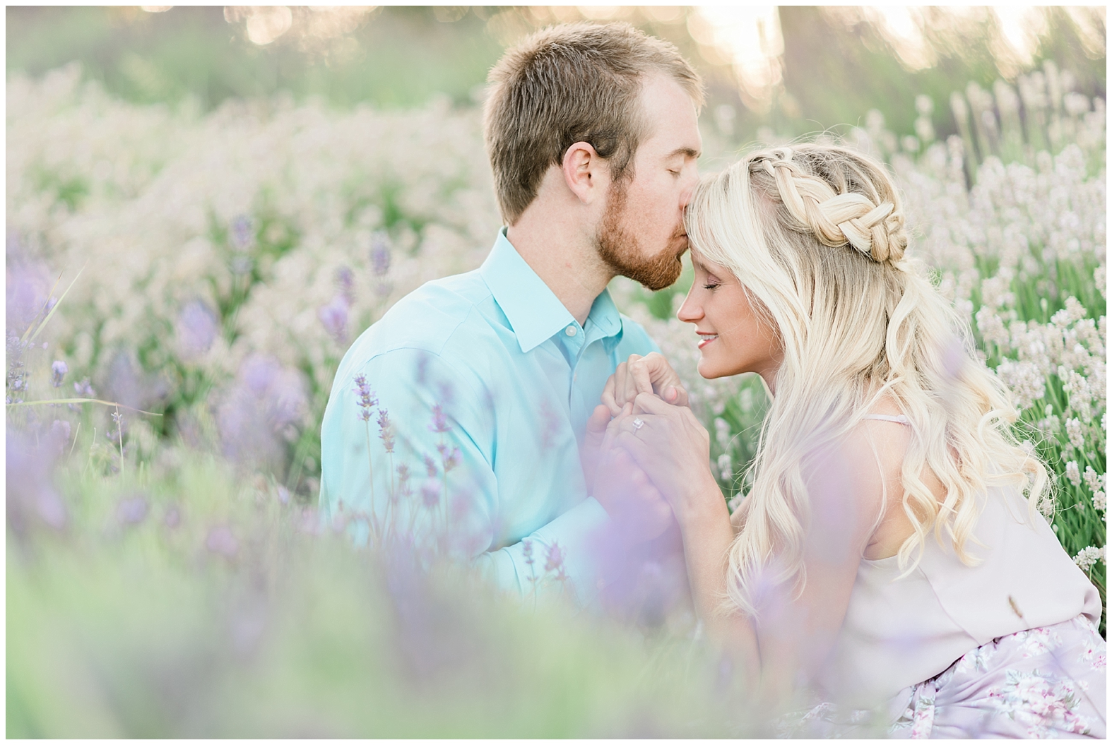 Lavender Farm Engagement | Janet Lin Photography