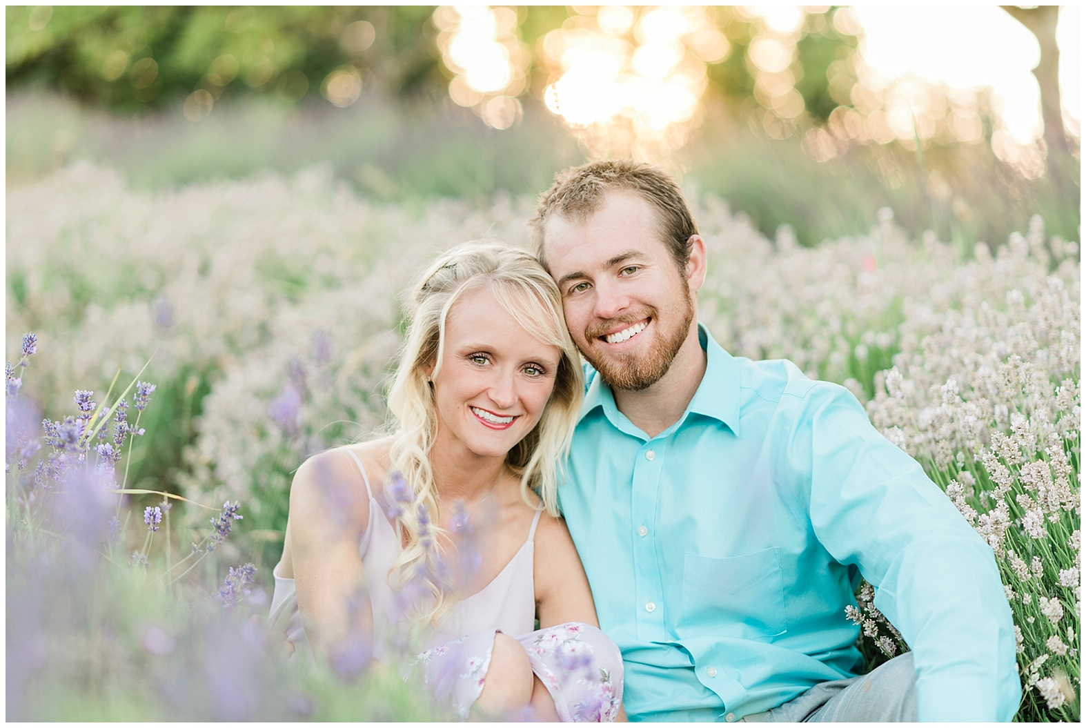Lavender Farm Engagement | Janet Lin Photography