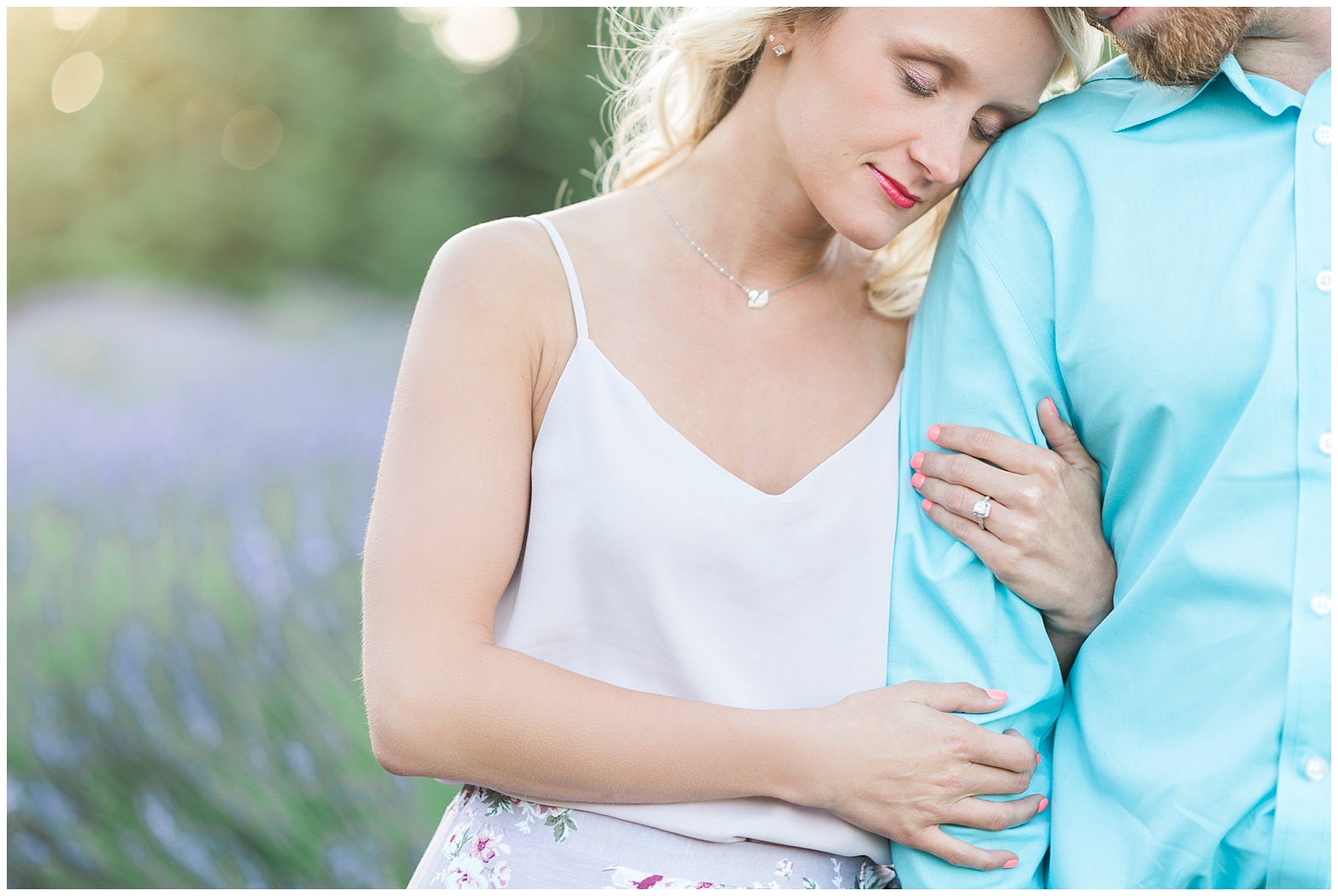 Lavender Farm Engagement | Janet Lin Photography