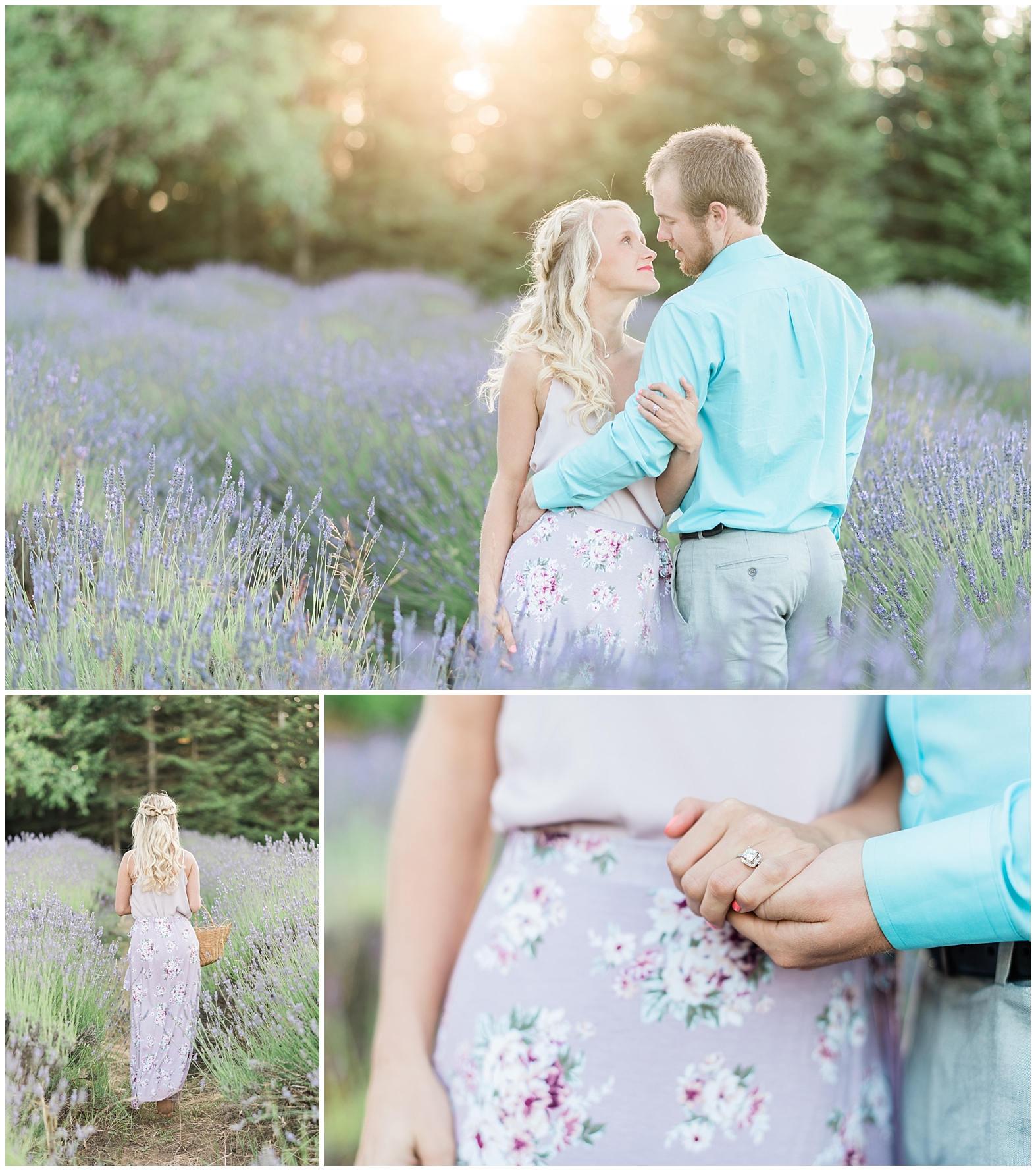 Lavender Farm Engagement | Janet Lin Photography