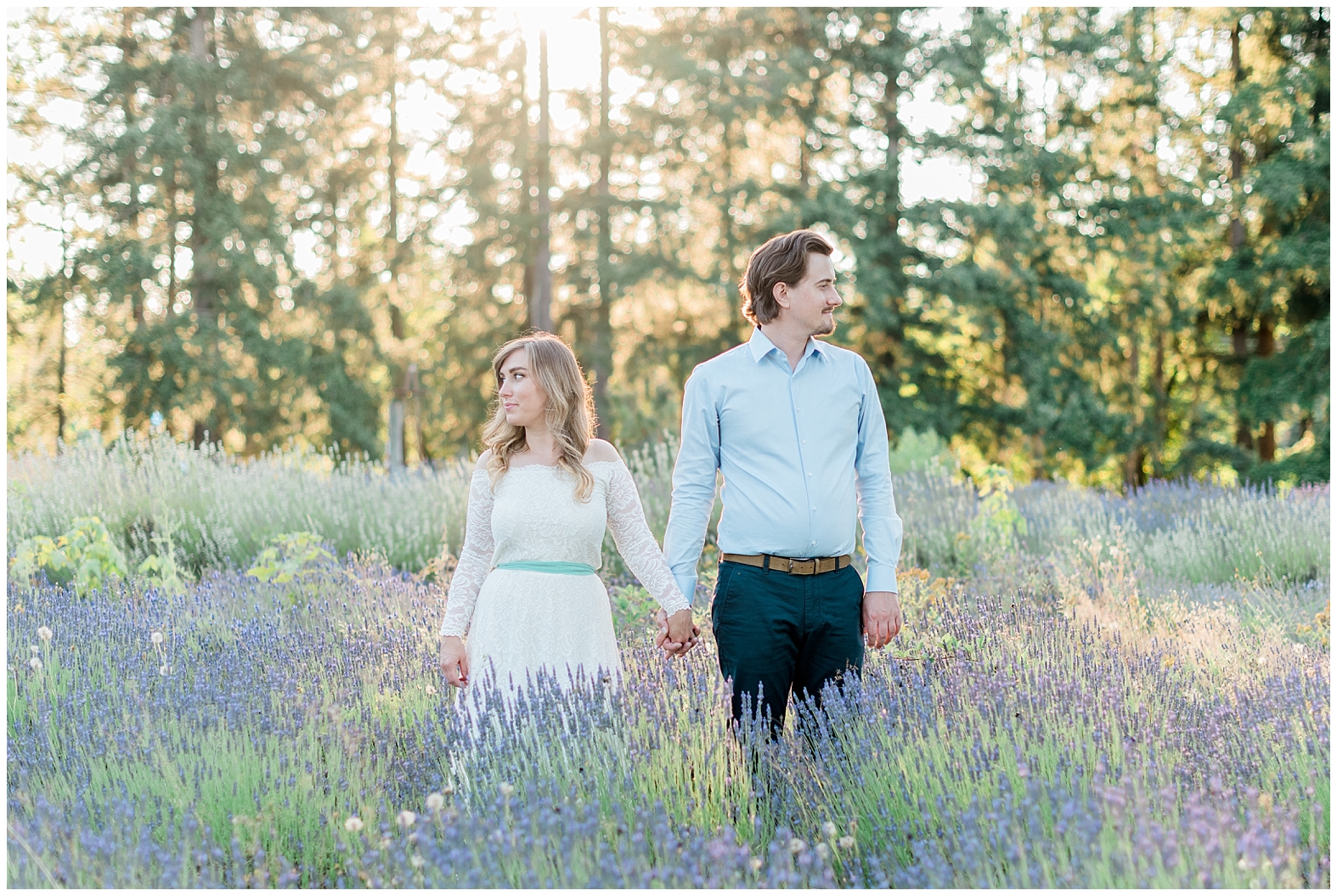 Lavender Field Engagement | Janet Lin Photography