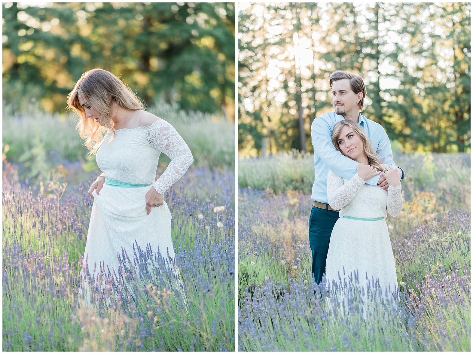 Lavender Field Engagement | Janet Lin Photography