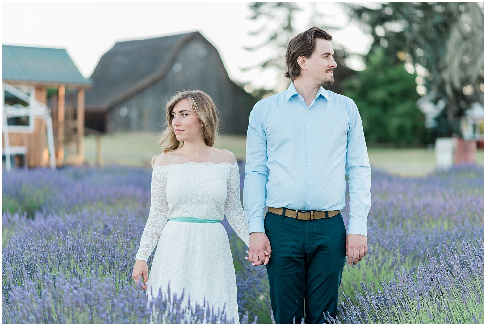 Lavender Field Engagement | Janet Lin Photography