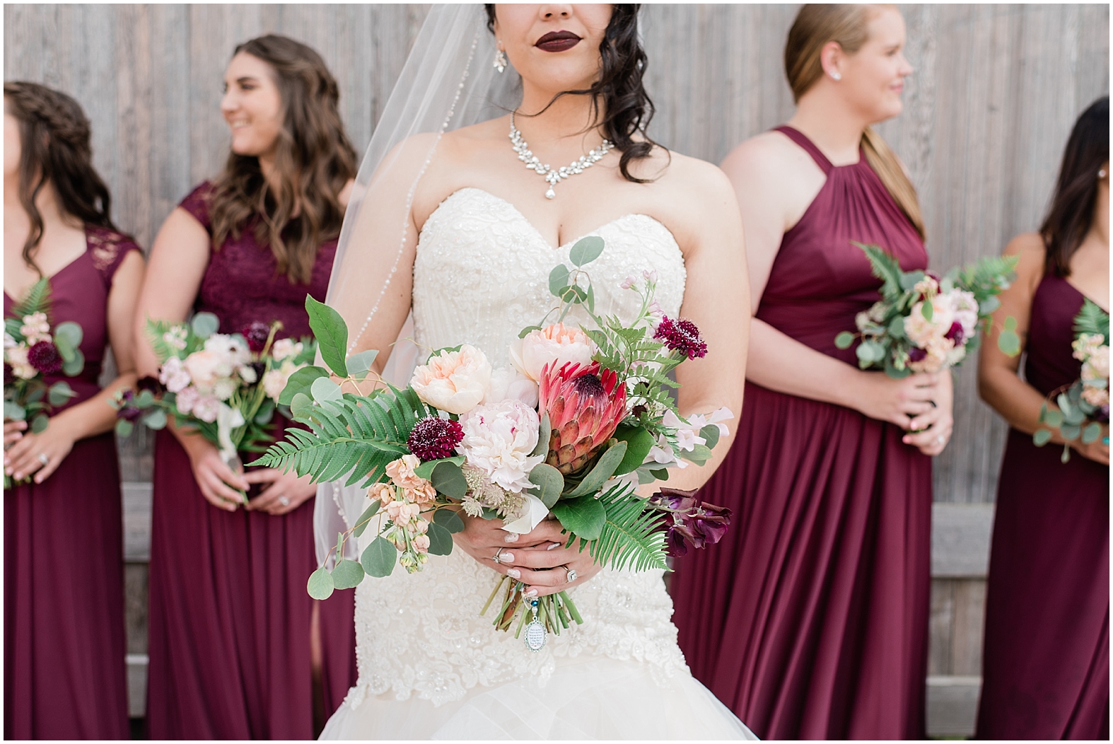Blush & Wine Hued Wedding | Janet Lin Photography
