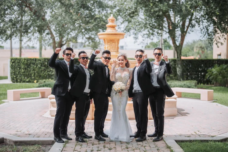 Son and My Vietnamese wedding at Milander Center, Hialeah, photo 35