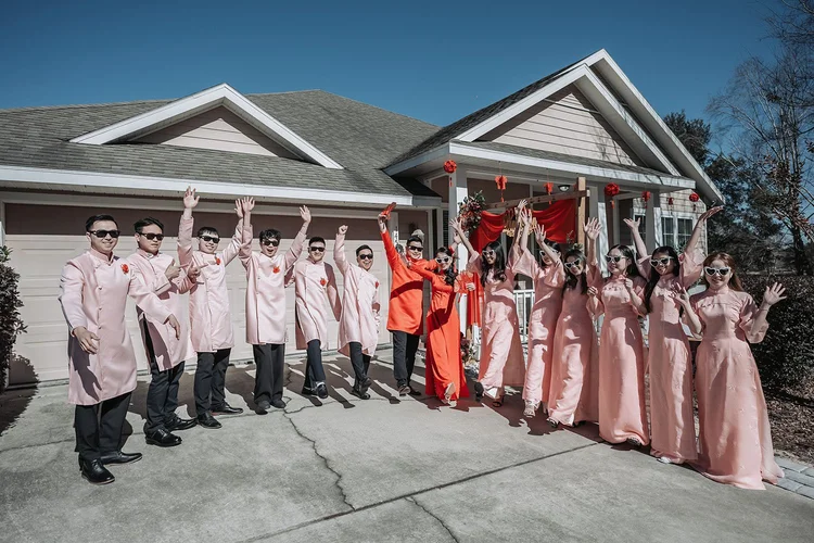 Du and Hao Vietnamese engagement ceremony, Lễ Đính Hôn, photo 16