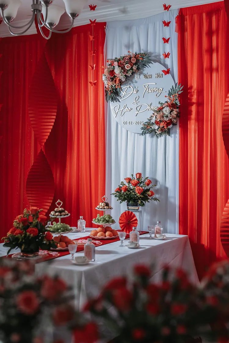 Du and Hao Vietnamese engagement ceremony, Lễ Đính Hôn, photo 1