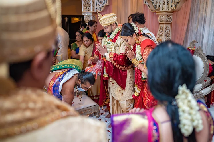 Ceremony at an Indian wedding in Tampa photographed by Henry M Production