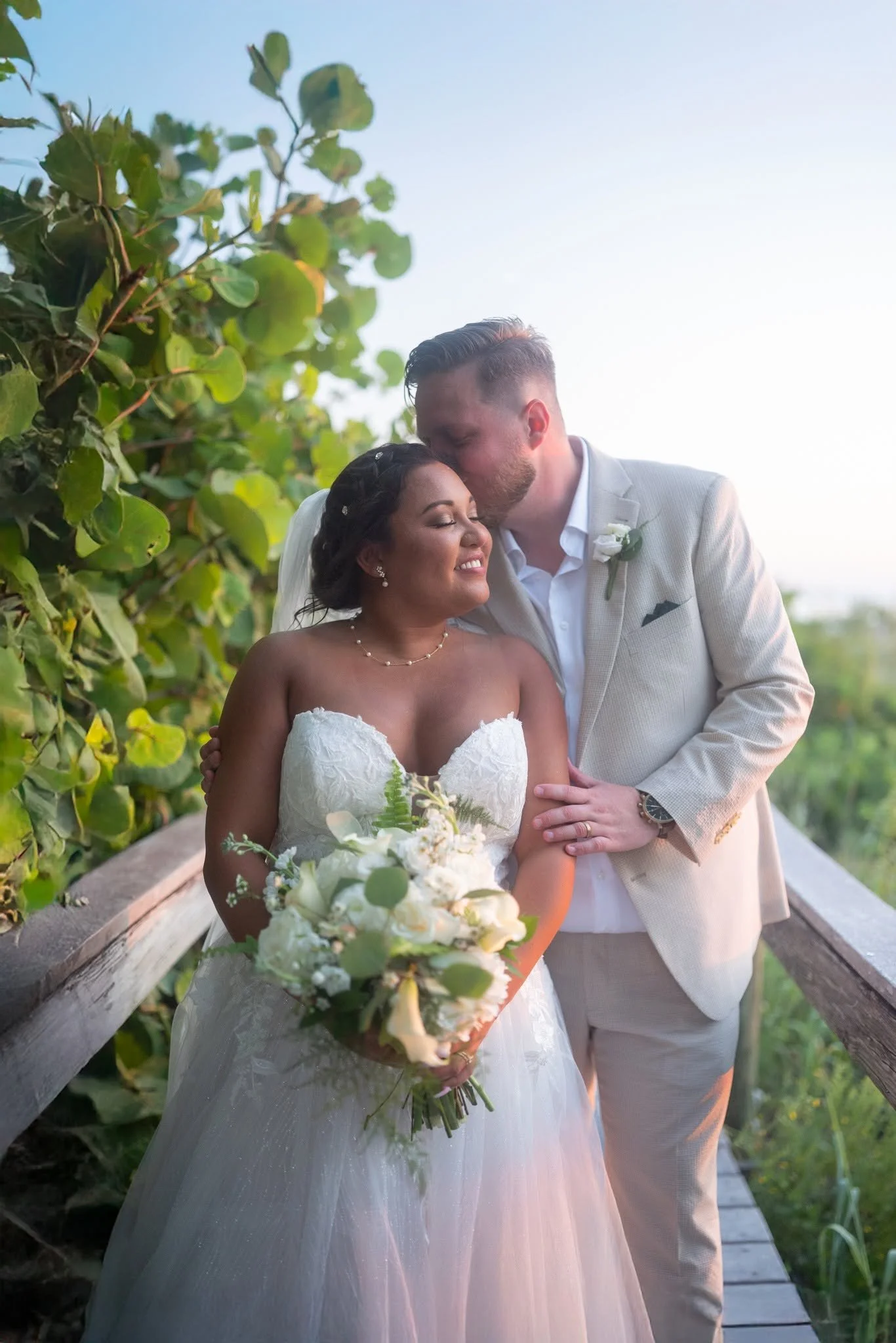 Corey and Johanna wedding at Upham Beach, St. Pete Beach, FL, photo 3 by Henry M Production