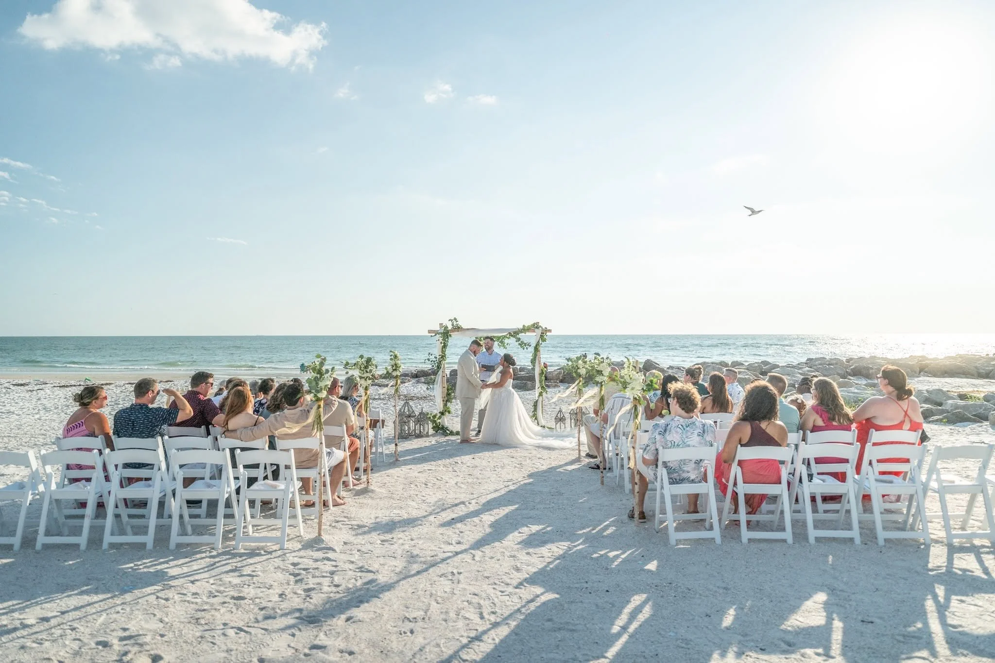 Corey and Johanna wedding at Upham Beach, St. Pete Beach, FL, photo 8 by Henry M Production