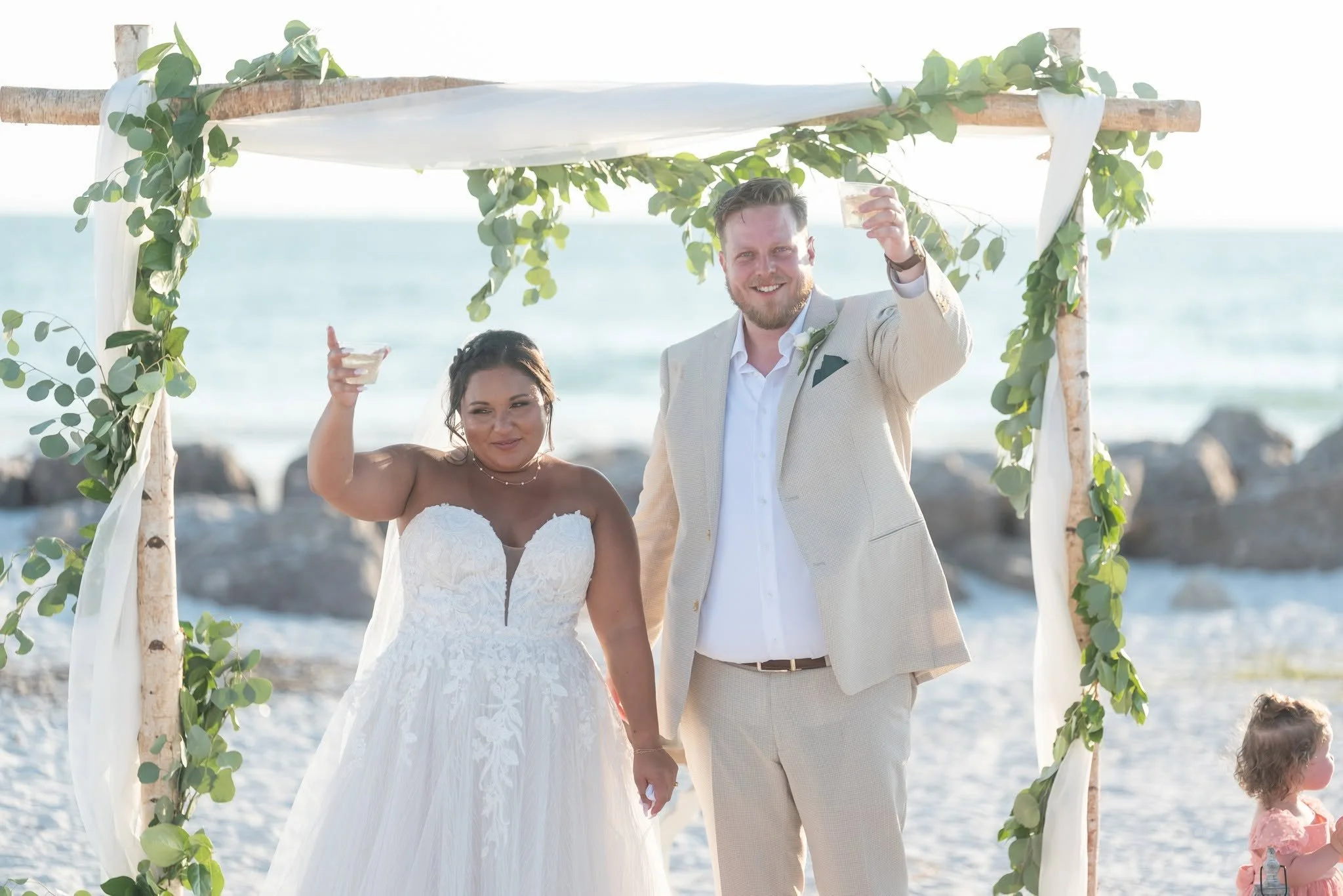 Corey and Johanna wedding at Upham Beach, St. Pete Beach, FL, photo 19 by Henry M Production