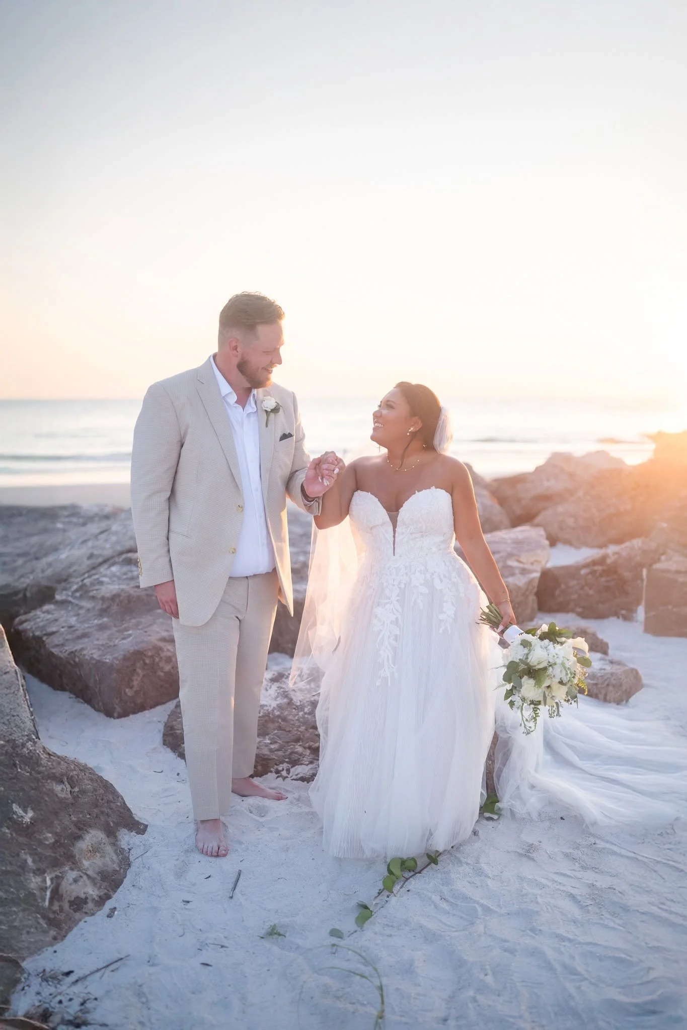 Corey and Johanna wedding at Upham Beach, St. Pete Beach, FL, photo 25 by Henry M Production