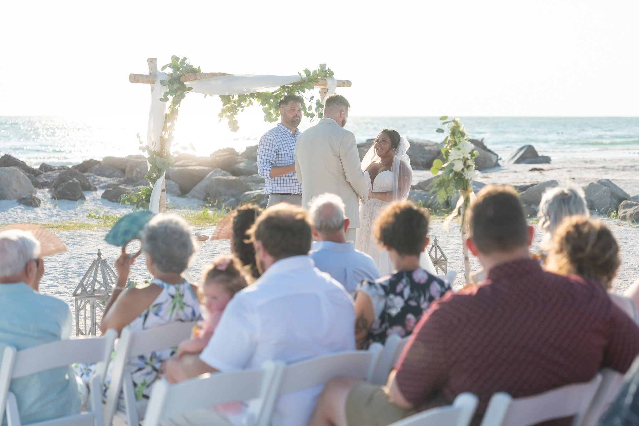 Corey and Johanna wedding at Upham Beach, St. Pete Beach, FL, photo 9 by Henry M Production
