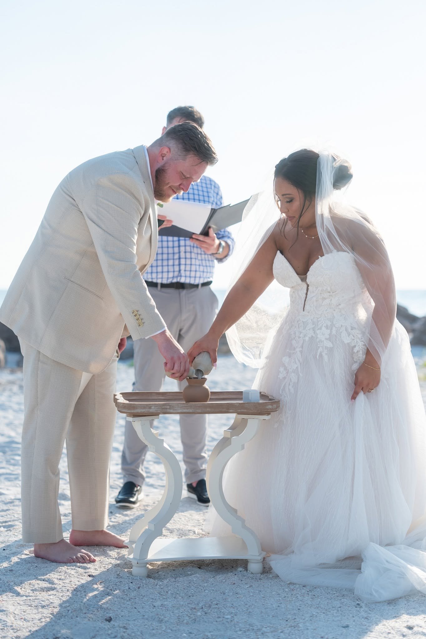 Corey and Johanna wedding at Upham Beach, St. Pete Beach, FL, photo 12 by Henry M Production