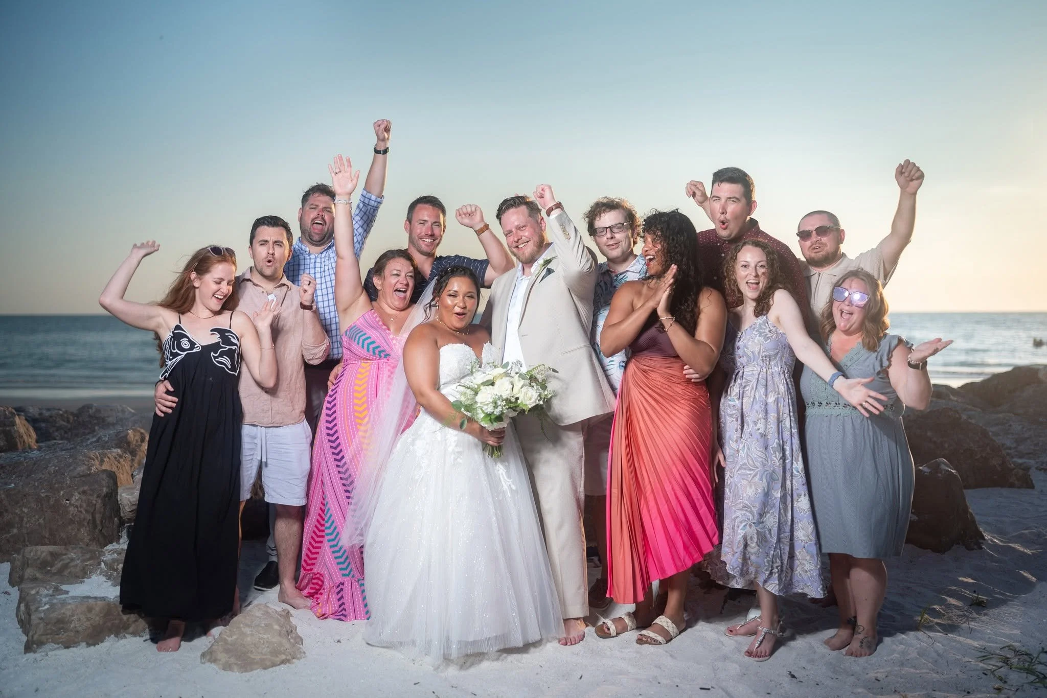 Corey and Johanna wedding at Upham Beach, St. Pete Beach, FL, photo 20 by Henry M Production