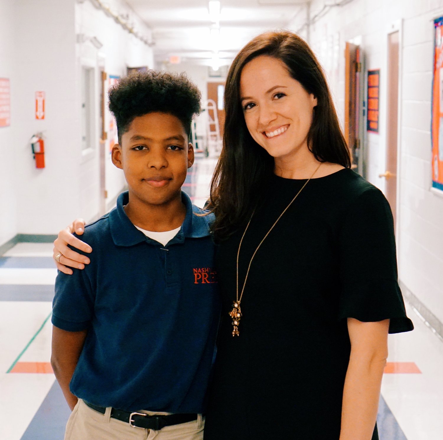 Nashville Prep Scholar & Corinn O’Brien, Nashville Prep’s Assistant Principal