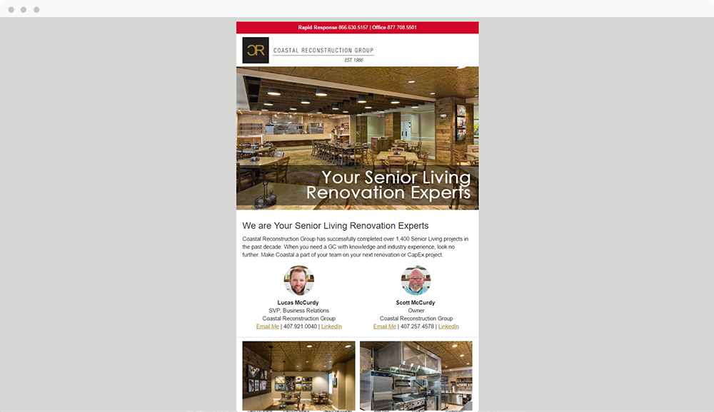 Coastal Reconstruction Group (Longwood, FL) - View Email