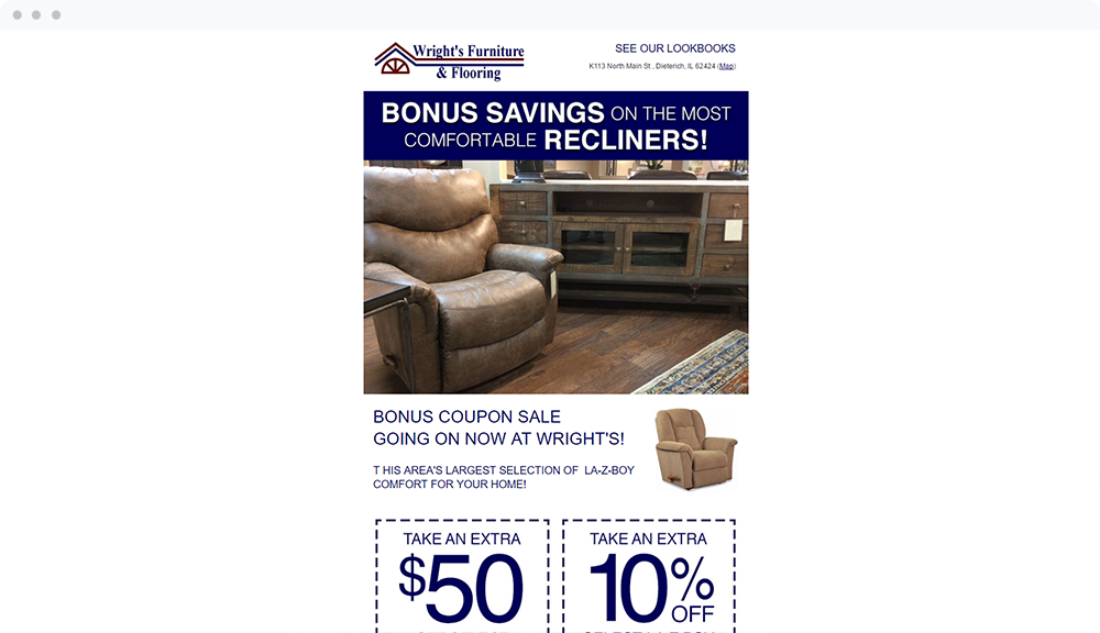 Wrights Furniture (Dieterich, IL) - View Email