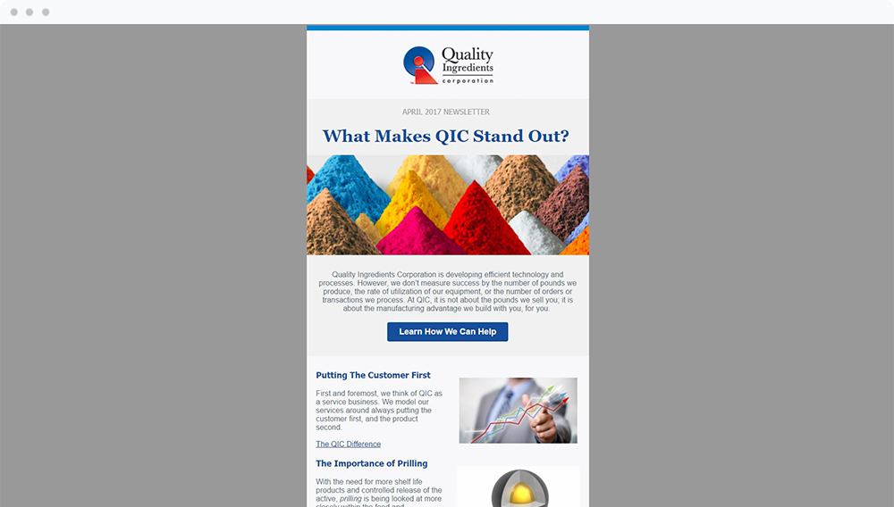 Quality Ingredients Corporation (Burnsville, MN) - View Email