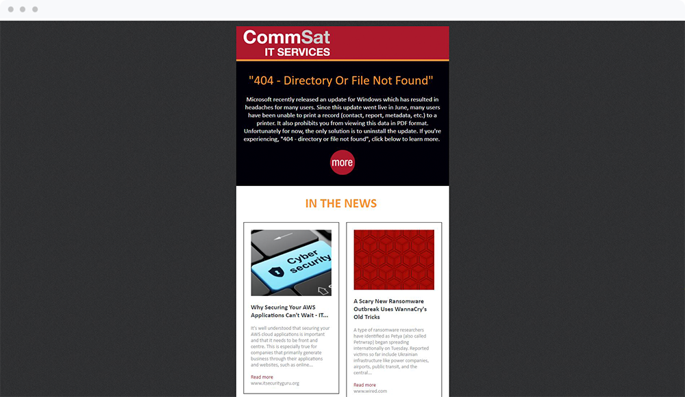 Commsat IT Services (Amesbury, MA) - View Email