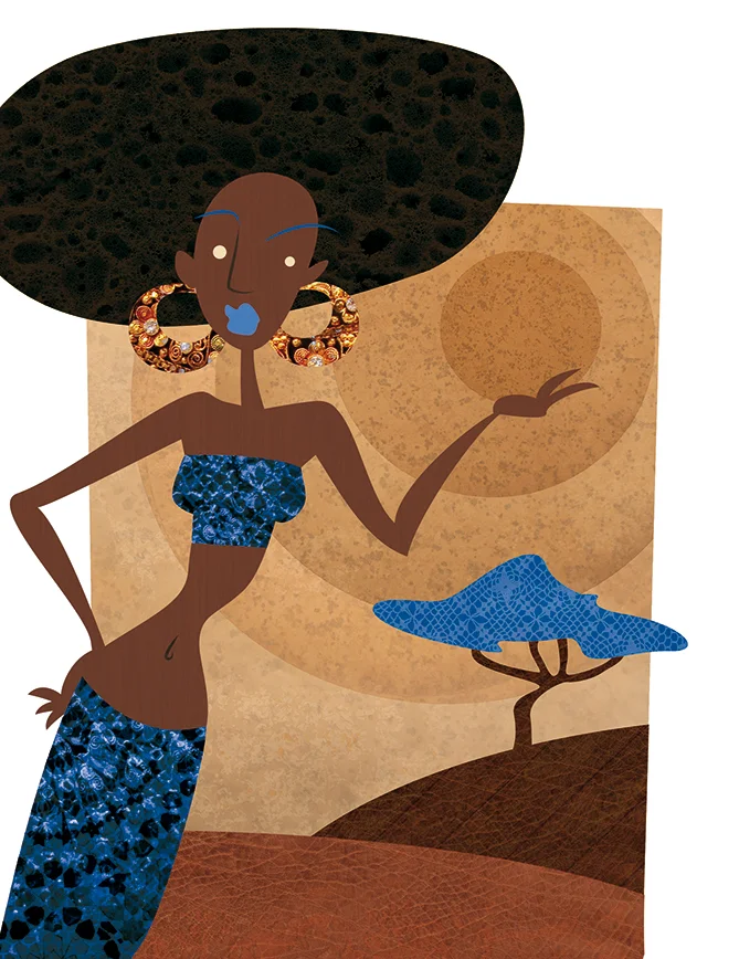 Scent of Africa Illustration for a project about the topic of beauty & fashion.