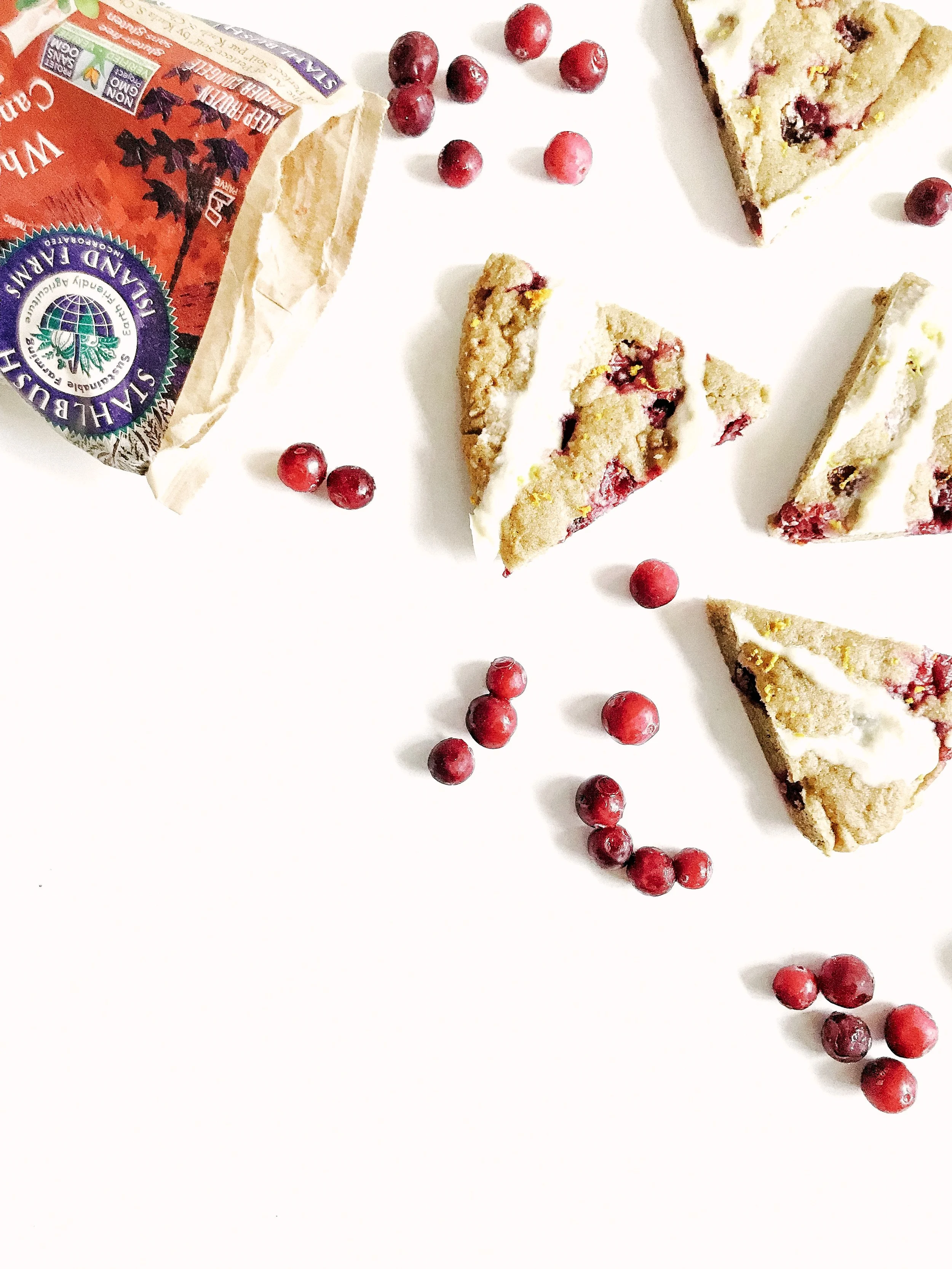 Orange Cranberry Christmas Scones (AIP, Paleo, GF, DF)