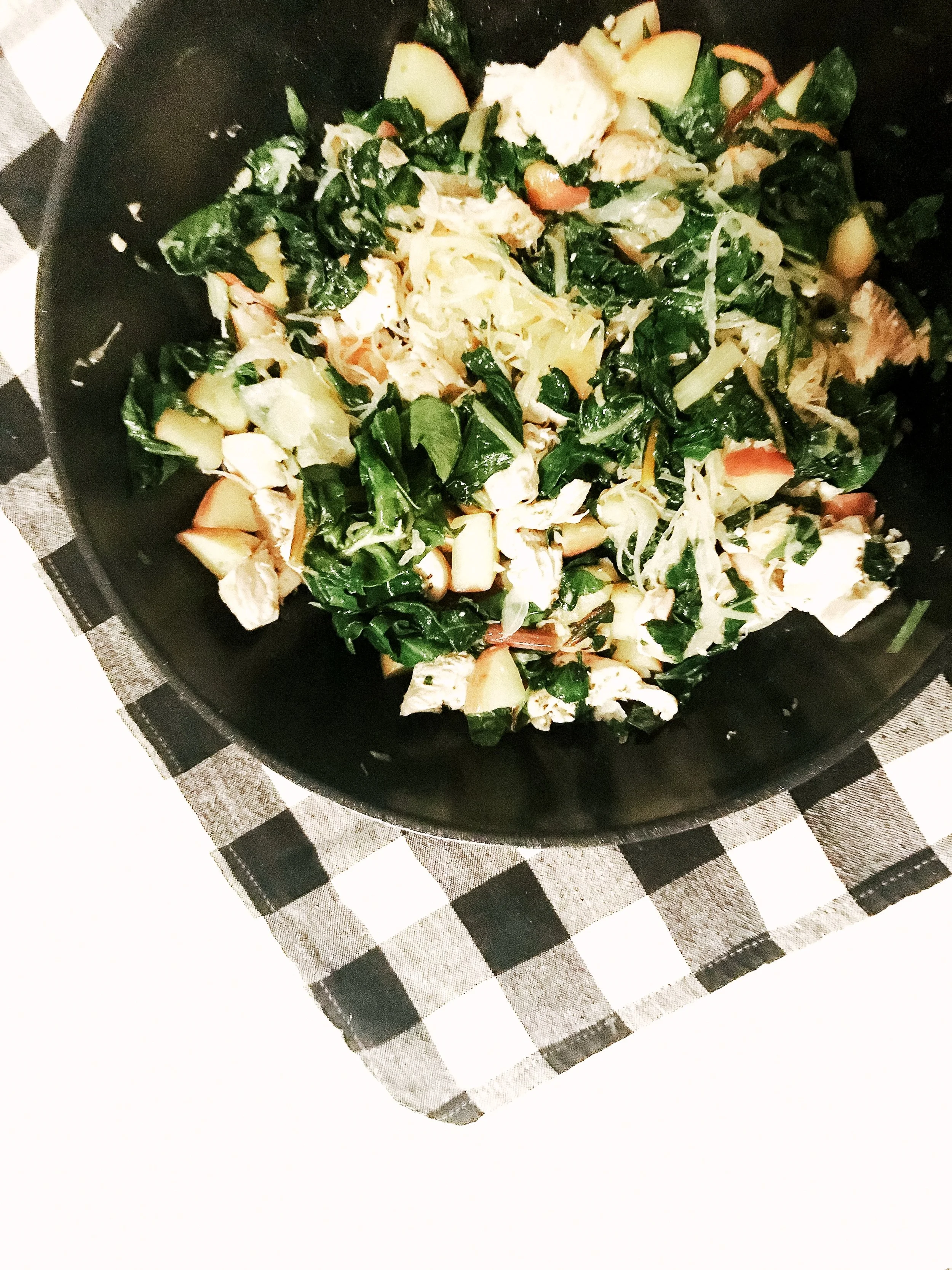 Chicken &amp; Apple, Sauerkraut Skillet (AIP, GAPS, Paleo, GF, DF)