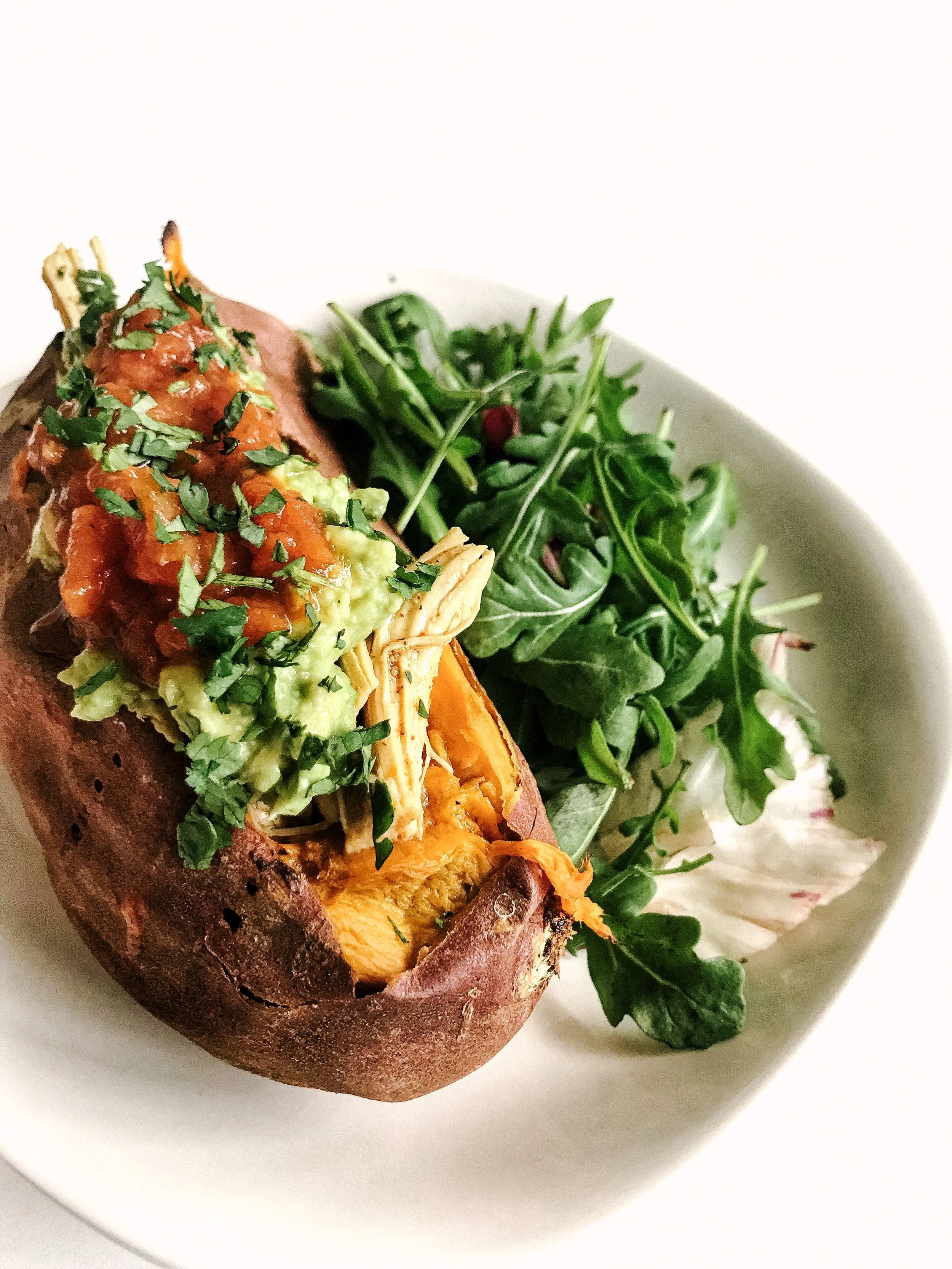 Sweet Potato Stuffed Chicken Taco (Paleo, GF, DF)
