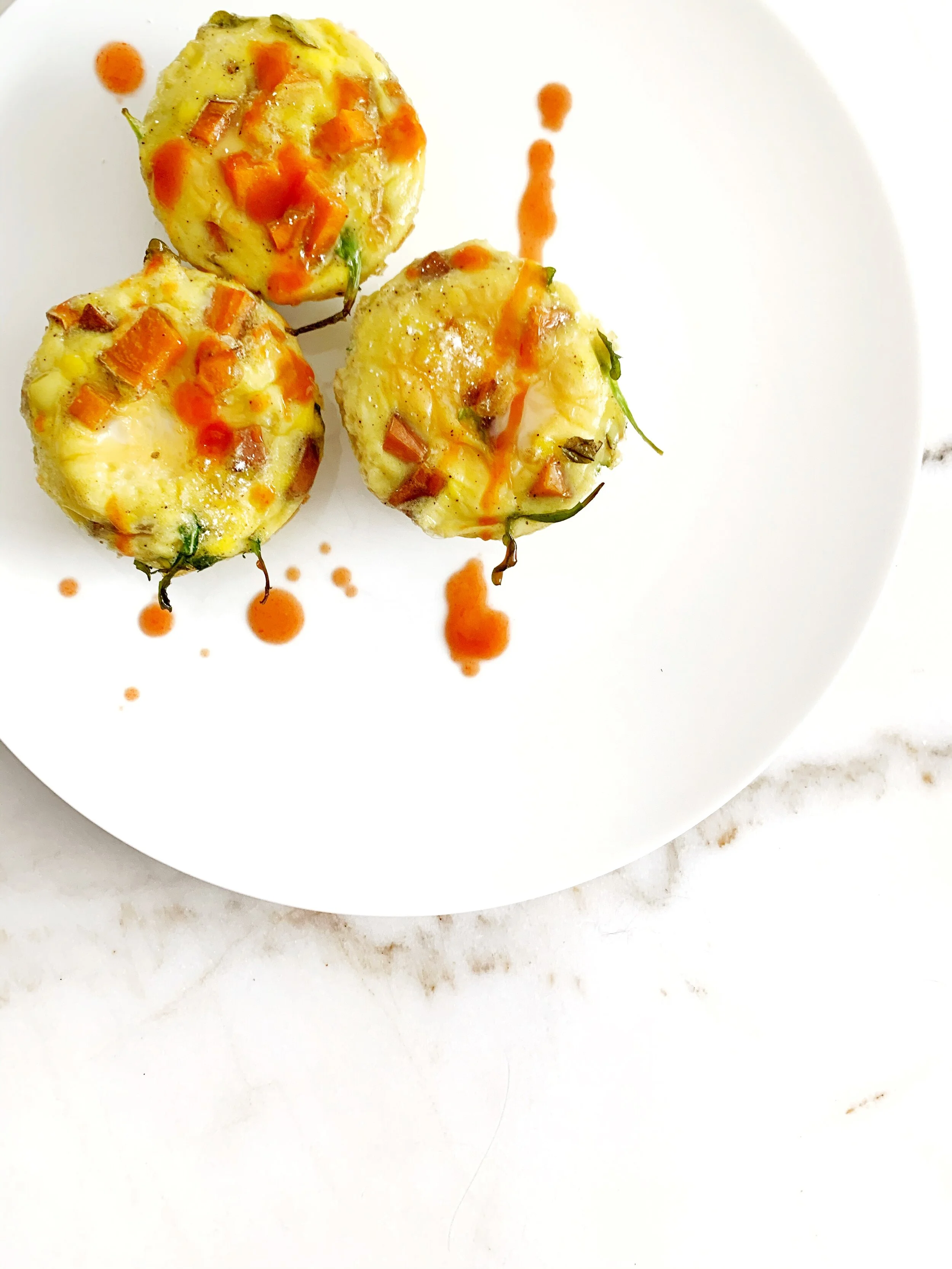 Sweet Potato & Spinach Egg Bites (Paleo, GF, DF)