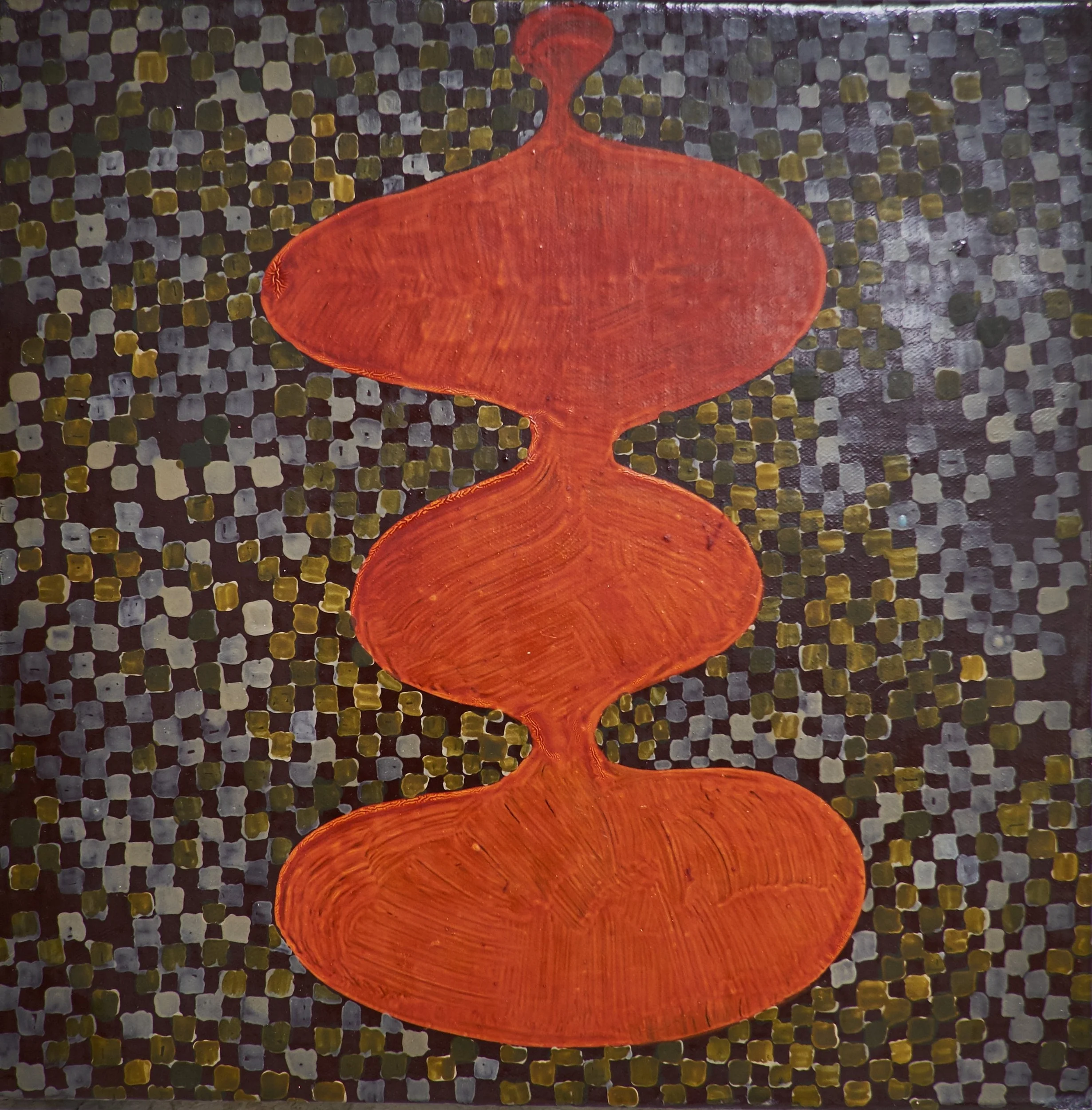 UNTLTLED #345 , (date unknown) ACRYLIC ON CANVAS, 10.25" x 10.25" (HAS973)